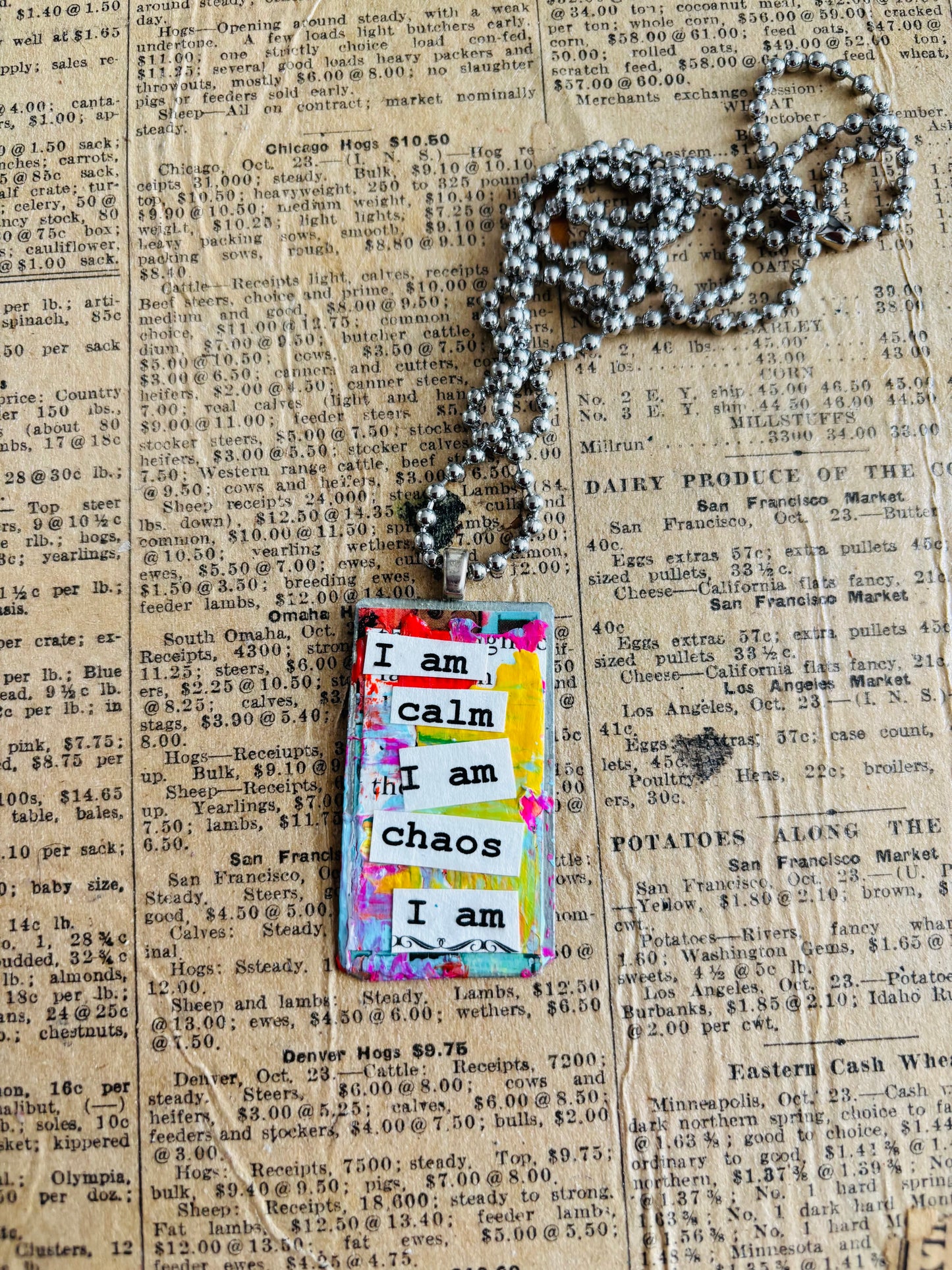 Upcycled necklace