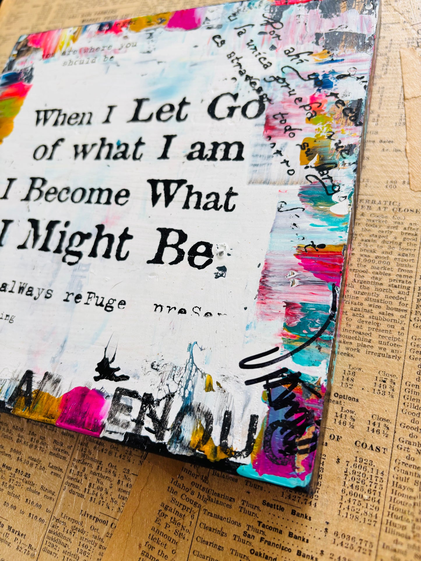 Letting go