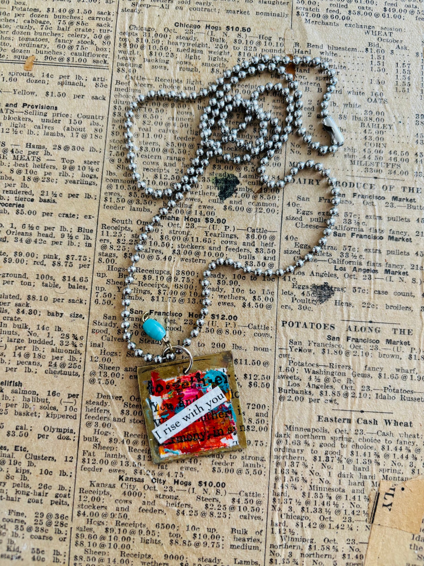 Upcycled necklace