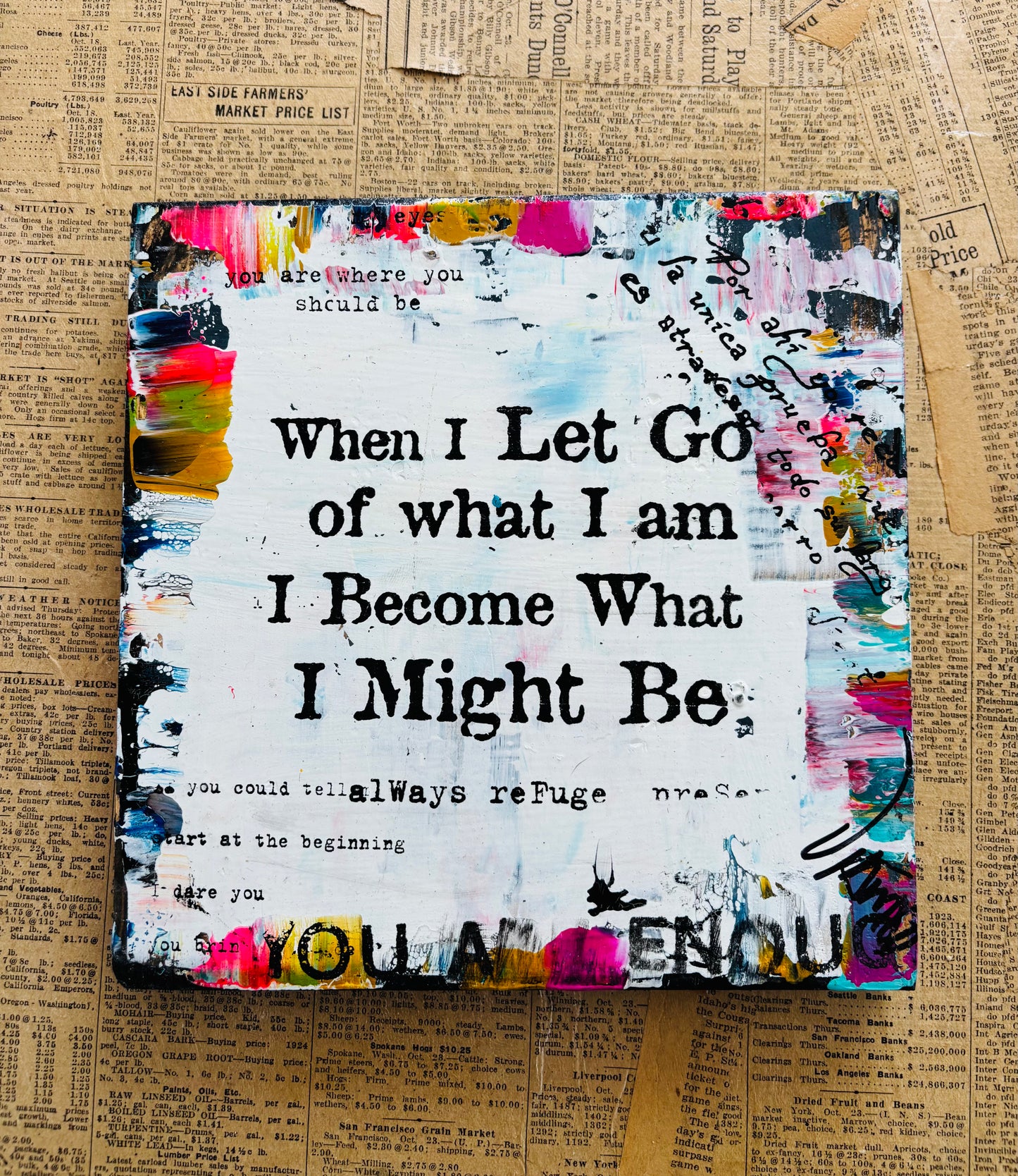 Letting go