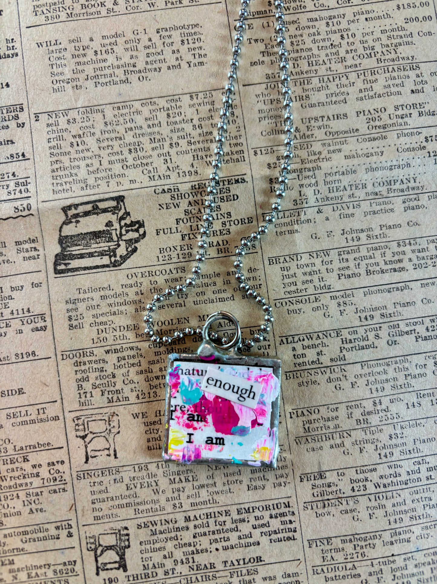 Upcycled necklace
