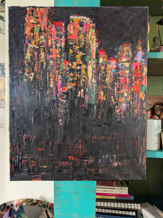 Night Cityscape - Red Lights